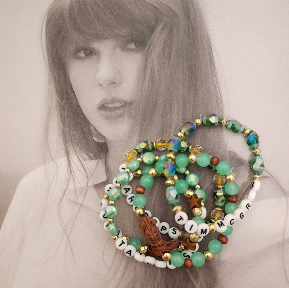 Taylor Swift Tim McGraw Handmade Friendship Bracelets Set Of 5 - Picture 2 of 10